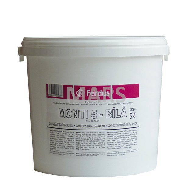 Montážna pasta MONTI 5 l, biela